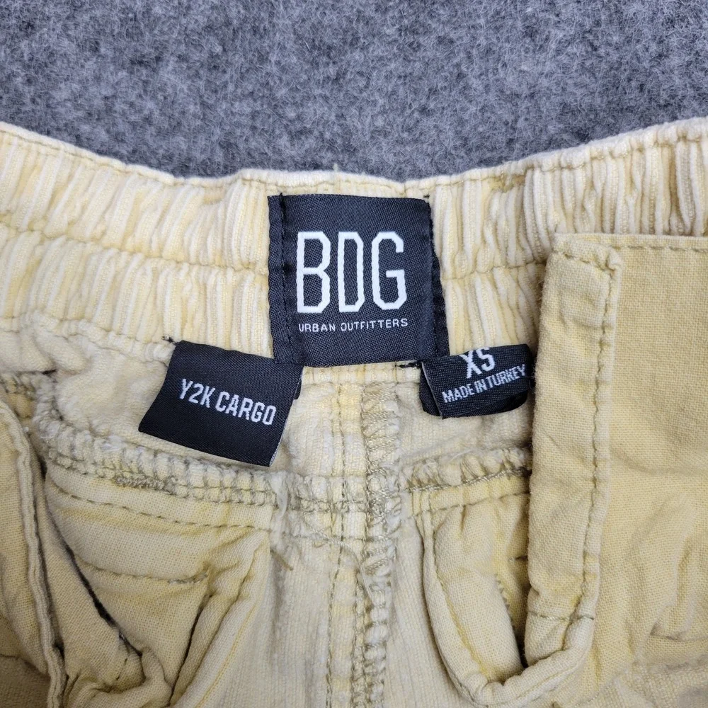 BDG Urban Outfitters Pants Womens XS Khaki Corduroy Y2K Cargo Pockets Street - Picture 11 of 12